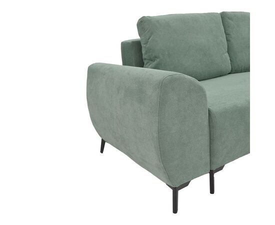 Kαναπές κρεβάτι τριθέσιος αναστρέψιμος Settee pakoworld ύφασμα με αποθηκευτικό χώρο σε μέντα απόχρωση 286x204x93εκ - ΚΑΝΑΠΕΔΕΣ-ΣΑΛΟΝΙΑ στο Milonadakis.gr