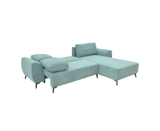 Kαναπές κρεβάτι τριθέσιος αναστρέψιμος Settee pakoworld ύφασμα με αποθηκευτικό χώρο σε μέντα απόχρωση 286x204x93εκ - ΚΑΝΑΠΕΔΕΣ-ΣΑΛΟΝΙΑ στο Milonadakis.gr