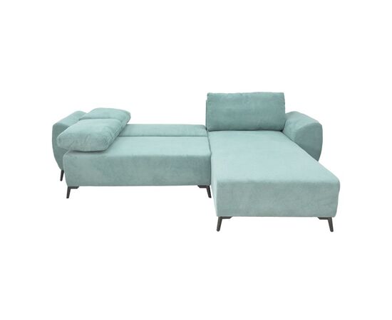 Kαναπές κρεβάτι τριθέσιος αναστρέψιμος Settee pakoworld ύφασμα με αποθηκευτικό χώρο σε μέντα απόχρωση 286x204x93εκ - ΚΑΝΑΠΕΔΕΣ-ΣΑΛΟΝΙΑ στο Milonadakis.gr