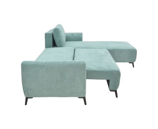 Kαναπές κρεβάτι τριθέσιος αναστρέψιμος Settee pakoworld ύφασμα με αποθηκευτικό χώρο σε μέντα απόχρωση 286x204x93εκ - ΚΑΝΑΠΕΔΕΣ-ΣΑΛΟΝΙΑ στο Milonadakis.gr