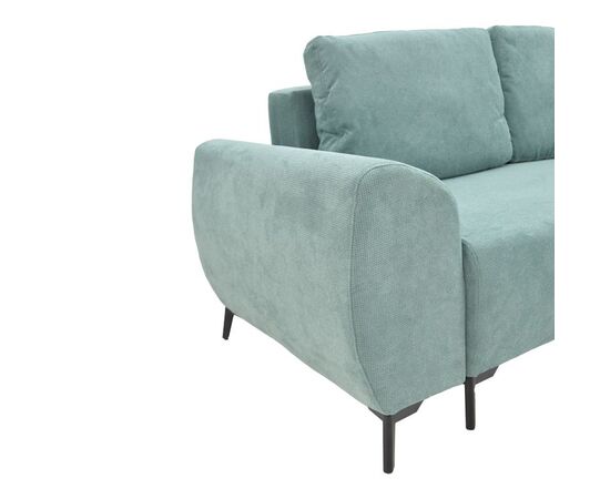 Kαναπές κρεβάτι τριθέσιος αναστρέψιμος Settee pakoworld ύφασμα με αποθηκευτικό χώρο σε μέντα απόχρωση 286x204x93εκ - ΚΑΝΑΠΕΔΕΣ-ΣΑΛΟΝΙΑ στο Milonadakis.gr