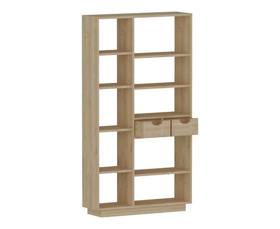 Βιβλιοθήκη με συρτάρια Dakin pakoworld σε oak απόχρωση 80x25x190εκ - ΒΙΒΛΙΟΘΗΚΕΣ στο Milonadakis.gr