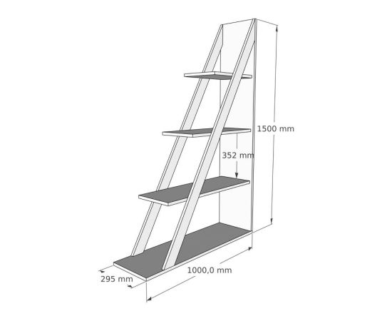 Βιβλιοθήκη Quina pakoworld σε ανθρακί απόχρωση 100x30x150εκ - ΒΙΒΛΙΟΘΗΚΕΣ στο Milonadakis.gr
