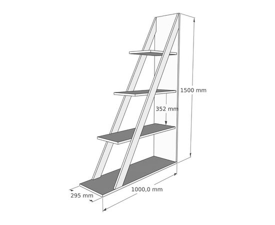 Βιβλιοθήκη Quina pakoworld σε oak απόχρωση 100x30x150εκ - ΒΙΒΛΙΟΘΗΚΕΣ στο Milonadakis.gr