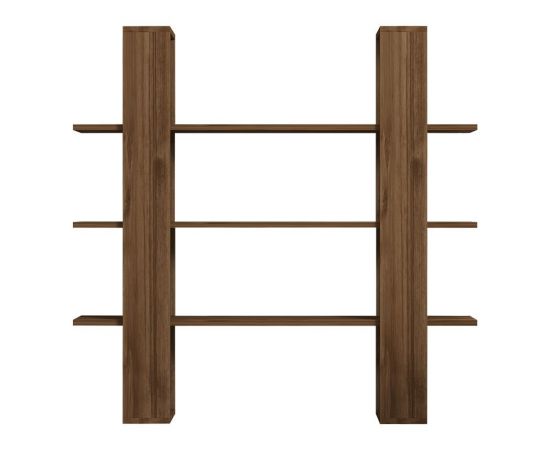 Βιβλιοθήκη Yotek pakoworld σε καρυδί απόχρωση 120x23x120εκ - ΒΙΒΛΙΟΘΗΚΕΣ στο Milonadakis.gr