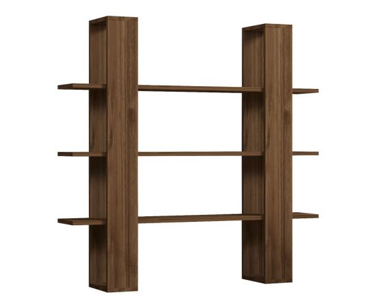 Βιβλιοθήκη Yotek pakoworld σε καρυδί απόχρωση 120x23x120εκ - ΒΙΒΛΙΟΘΗΚΕΣ στο Milonadakis.gr