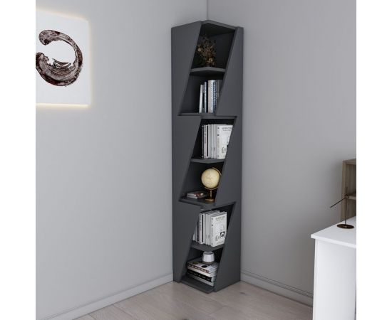 Βιβλιοθήκη στήλη Klaro pakoworld σε ανθρακί απόχρωση 32x32x165εκ - ΒΙΒΛΙΟΘΗΚΕΣ στο Milonadakis.gr