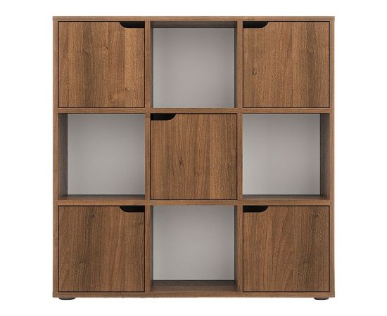 Βιβλιοθήκη Bookel pakoworld σε καρυδί απόχρωση 88.5x27.5x89.3εκ - ΒΙΒΛΙΟΘΗΚΕΣ στο Milonadakis.gr
