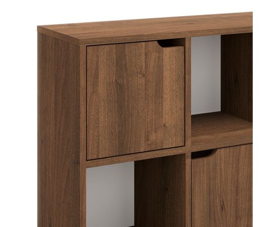 Βιβλιοθήκη Bookel pakoworld σε καρυδί απόχρωση 88.5x27.5x89.3εκ - ΒΙΒΛΙΟΘΗΚΕΣ στο Milonadakis.gr