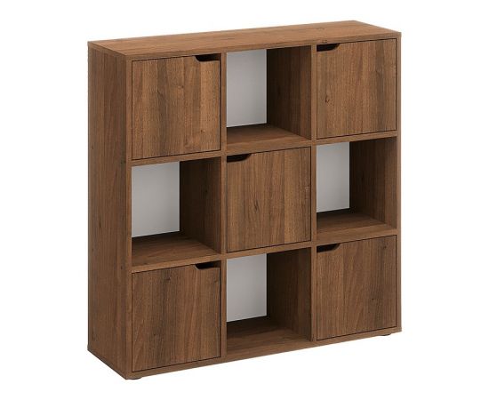 Βιβλιοθήκη Bookel pakoworld σε καρυδί απόχρωση 88.5x27.5x89.3εκ - ΒΙΒΛΙΟΘΗΚΕΣ στο Milonadakis.gr