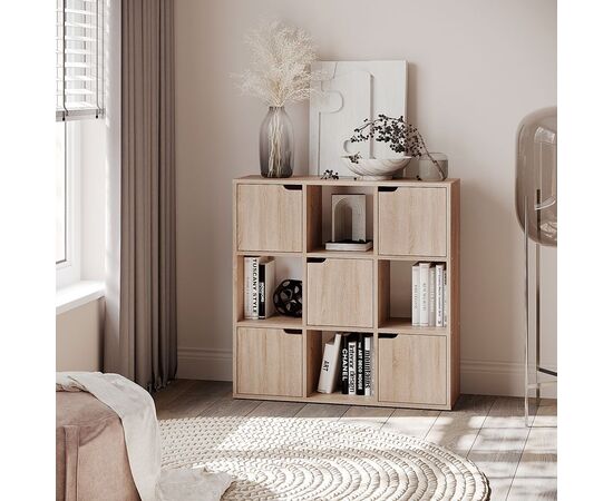 Βιβλιοθήκη Bookel pakoworld σε sonoma απόχρωση 88.5x27.5x89.3εκ - ΒΙΒΛΙΟΘΗΚΕΣ στο Milonadakis.gr