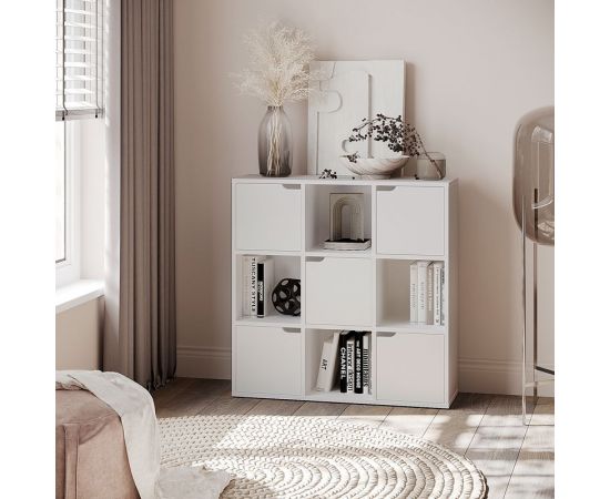 Βιβλιοθήκη Bookel pakoworld σε λευκή απόχρωση 88.5x27.5x89.3εκ - ΒΙΒΛΙΟΘΗΚΕΣ στο Milonadakis.gr