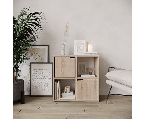 Βιβλιοθήκη Bookel pakoworld σε sonoma απόχρωση 59.6x27.5x60.4εκ - ΒΙΒΛΙΟΘΗΚΕΣ στο Milonadakis.gr