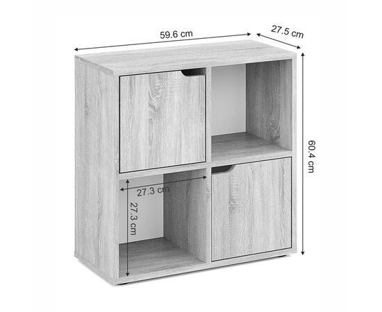 Βιβλιοθήκη Bookel pakoworld σε sonoma απόχρωση 59.6x27.5x60.4εκ - ΒΙΒΛΙΟΘΗΚΕΣ στο Milonadakis.gr