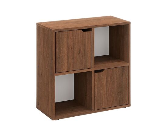 Βιβλιοθήκη Bookel pakoworld σε καρυδί απόχρωση 59.6x27.5x60.4εκ - ΒΙΒΛΙΟΘΗΚΕΣ στο Milonadakis.gr
