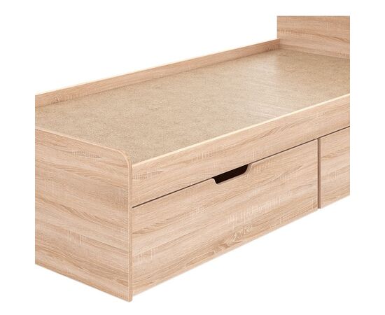 Κρεβάτι Regan pakoworld με συρτάρια σε oak απόχρωση 90x200εκ - ΚΡΕΒΑΤΙΑ στο Milonadakis.gr