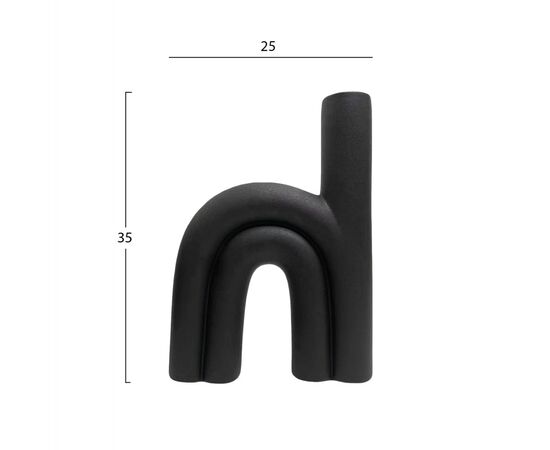ΕΠΙΤΡΑΠΕΖΙΟ ΚΕΡΑΜΙΚΟ ΔΙΑΚΟΣΜΗΤΙΚΟ ARCON HM4638.02 ΜΑΥΡΟ ΜΑΤ 25x6x35Υεκ - ΑΝΤΙΚΕΙΜΕΝΑ στο Milonadakis.gr