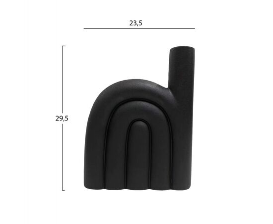 ΕΠΙΤΡΑΠΕΖΙΟ ΚΕΡΑΜΙΚΟ ΔΙΑΚΟΣΜΗΤΙΚΟ ARCON HM4639.02 ΜΑΥΡΟ ΜΑΤ 23,5x5,5x29,5Υεκ - ΑΝΤΙΚΕΙΜΕΝΑ στο Milonadakis.gr