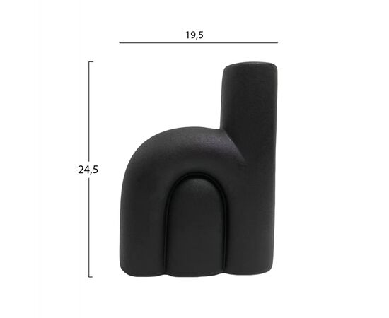 ΕΠΙΤΡΑΠΕΖΙΟ ΚΕΡΑΜΙΚΟ ΔΙΑΚΟΣΜΗΤΙΚΟ ARCON HM4640.02 ΜΑΥΡΟ ΜΑΤ 19,5x7x24,5Υεκ - ΑΝΤΙΚΕΙΜΕΝΑ στο Milonadakis.gr