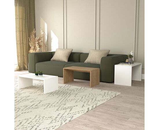 ΤΡΑΠΕΖΙ ΣΑΛΟΝΙΟΥ ΣΕΤ 3ΤΜΧ BENTIL HM9444.11 ΜΕΛΑΜΙΝΗ SONAMA-ΛΕΥΚΟ 65x35x45Υεκ - ΤΡΑΠΕΖΙΑ ΚΟΥΖΙΝΑΣ στο Milonadakis.gr