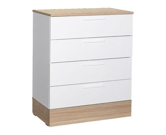 Συρταριέρα Pelita pakoworld σε λευκή-oak απόχρωση 72x40x88εκ - ΣΥΡΤΑΡΙΕΡΕΣ - ΤΟΥΑΛΕΤΕΣ στο Milonadakis.gr