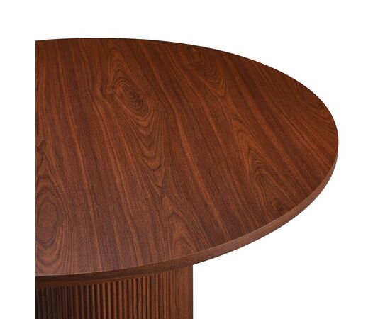 Τραπέζι Mesa pakoword MDF σε καρυδί απόχρωση Φ120x75εκ - ΤΡΑΠΕΖΙΑ ΚΟΥΖΙΝΑΣ στο Milonadakis.gr