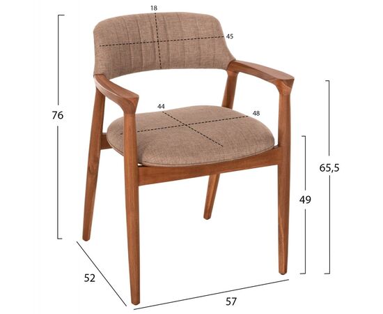 ΠΟΛΥΘΡΟΝΑ JAMES HM18259 TEAK WOOD ΜΕ ΣΑΜΠΑΝΙ ΥΦΑΣΜΑ 57x52x76Υεκ. - ΚΑΡΕΚΛΕΣ - ΠΟΛΥΘΡΟΝΕΣ ΕΣ. στο Milonadakis.gr