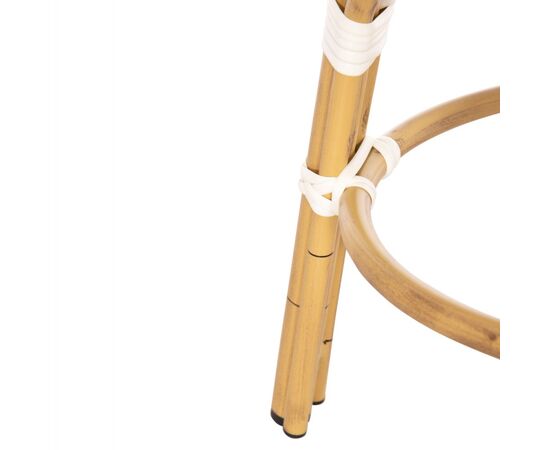 ΣΚΑΜΠΟ ΑΛΟΥΜΙΝΙΟΥ CHINO HM6285.03 BAMBOO LOOK-TEXTILENE ΛΕΥΚΟ-ΜΑΥΡΟ Φ36x46Υεκ. - ΣΚΑΜΠΩ στο Milonadakis.gr
