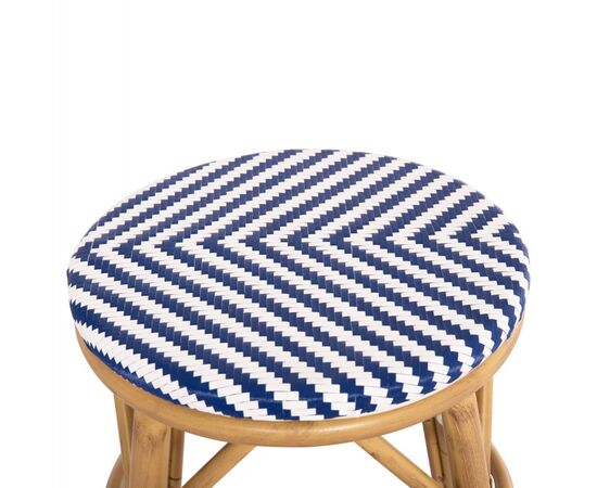 ΣΚΑΜΠΟ ΑΛΟΥΜΙΝΙΟΥ CHINO HM6285.05 BAMBOO LOOK-TEXTILENE ΛΕΥΚΟ-ΜΠΛΕ Φ36x46Υεκ. - ΣΚΑΜΠΩ στο Milonadakis.gr