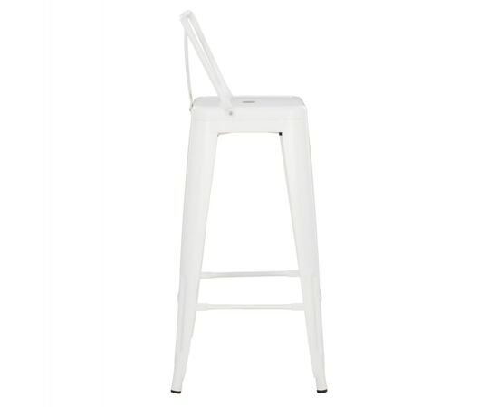 ΣΚΑΜΠΟ BAR ME ΠΛΑΤΗ ΜΕΤΑΛΛΙΚΟ MELITA-PRO HM8643.41 ΛΕΥΚΟ ΜΑΤ 42x42x100Υεκ. - ΣΚΑΜΠΟ ΜΠΑΡ στο Milonadakis.gr