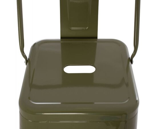 ΣΚΑΜΠΟ BAR ME ΠΛΑΤΗ ΜΕΤΑΛΛΙΚΟ MELITA-PRO HM8643.43 DARK OLIVE GREEN 42x42x100Υεκ. - ΣΚΑΜΠΟ ΜΠΑΡ στο Milonadakis.gr