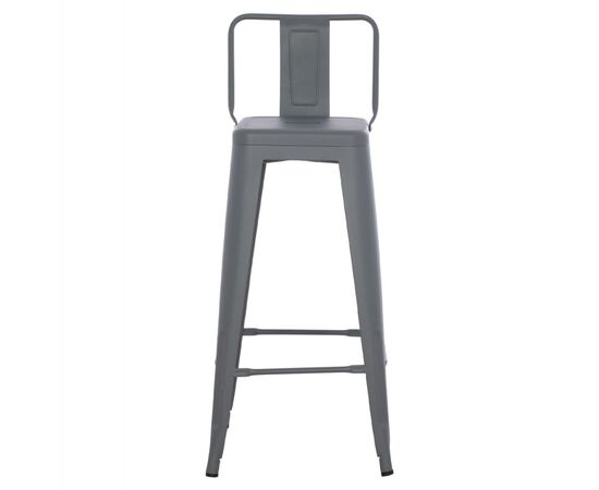 ΣΚΑΜΠΟ BAR ME ΠΛΑΤΗ ΜΕΤΑΛΛΙΚΟ MELITA-PRO HM8643.50 ΓΚΡΙ 42x42x100Υεκ. - ΣΚΑΜΠΟ ΜΠΑΡ στο Milonadakis.gr