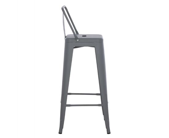 ΣΚΑΜΠΟ BAR ME ΠΛΑΤΗ ΜΕΤΑΛΛΙΚΟ MELITA-PRO HM8643.50 ΓΚΡΙ 42x42x100Υεκ. - ΣΚΑΜΠΟ ΜΠΑΡ στο Milonadakis.gr