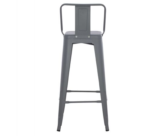 ΣΚΑΜΠΟ BAR ME ΠΛΑΤΗ ΜΕΤΑΛΛΙΚΟ MELITA-PRO HM8643.50 ΓΚΡΙ 42x42x100Υεκ. - ΣΚΑΜΠΟ ΜΠΑΡ στο Milonadakis.gr