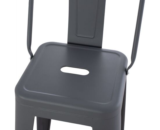 ΣΚΑΜΠΟ BAR ME ΠΛΑΤΗ ΜΕΤΑΛΛΙΚΟ MELITA-PRO HM8643.50 ΓΚΡΙ 42x42x100Υεκ. - ΣΚΑΜΠΟ ΜΠΑΡ στο Milonadakis.gr