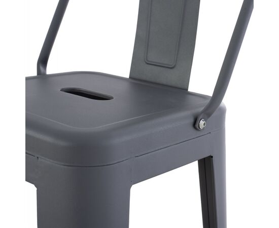 ΣΚΑΜΠΟ BAR ME ΠΛΑΤΗ ΜΕΤΑΛΛΙΚΟ MELITA-PRO HM8643.50 ΓΚΡΙ 42x42x100Υεκ. - ΣΚΑΜΠΟ ΜΠΑΡ στο Milonadakis.gr
