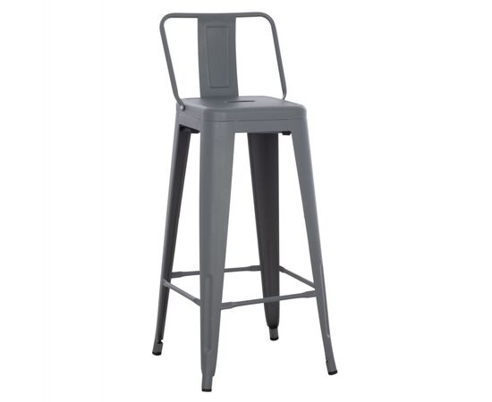 ΣΚΑΜΠΟ BAR ME ΠΛΑΤΗ ΜΕΤΑΛΛΙΚΟ MELITA-PRO HM8643.50 ΓΚΡΙ 42x42x100Υεκ. - ΣΚΑΜΠΟ ΜΠΑΡ στο Milonadakis.gr