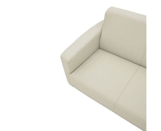 Καναπές τριθέσιος Sidica pakoworld PU σε μπεζ απόχρωση 185x82x81εκ - ΚΑΝΑΠΕΔΕΣ-ΣΑΛΟΝΙΑ στο Milonadakis.gr
