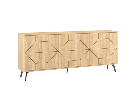 Μπουφές Bufel pakoworld σε φυσική απόχρωση 181x35x77.4εκ - ΜΠΟΥΦΕΔΕΣ-ΚΟΝΣΟΛΕΣ στο Milonadakis.gr