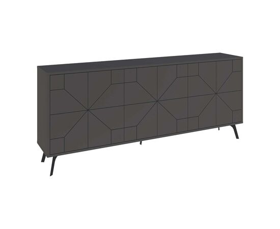 Μπουφές Dune pakoworld σε ανθρακί απόχρωση 181x35x77.4εκ - ΜΠΟΥΦΕΔΕΣ-ΚΟΝΣΟΛΕΣ στο Milonadakis.gr