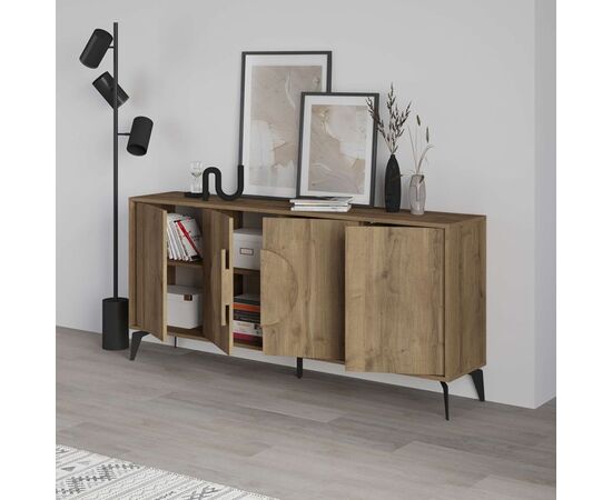 Μπουφές Gora pakoworld σε απόχρωση ανοιχτό καρυδί 180x35.6x82εκ - ΣΥΝΘΕΣΕΙΣ ΣΑΛΟΝΙΟΥ στο Milonadakis.gr