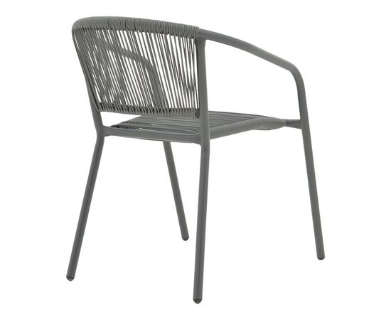 Πολυθρόνα Lindaria pakoworld στοιβαζόμενη μέταλλο-pe rattan σε ανθρακί απόχρωση 54x63x74εκ - ΚΑΡΕΚΛΕΣ - ΠΟΛΥΘΡΟΝΕΣ στο Milonadakis.gr
