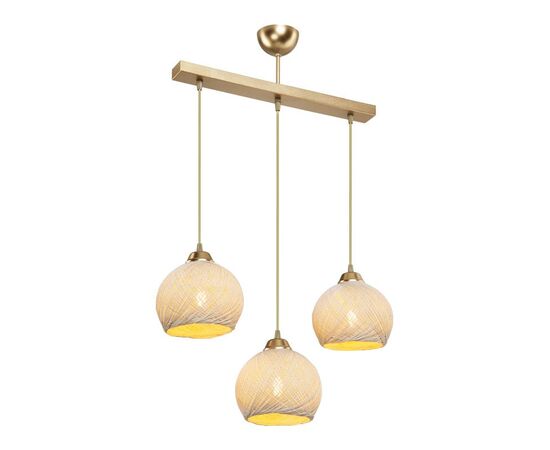 Φωτιστικό οροφής τρίφωτο PWL-0973 II pakoworld Ε27 χρυσό 50x18x85εκ - ΦΩΤΙΣΤΙΚΑ ΟΡΟΦΗΣ στο Milonadakis.gr