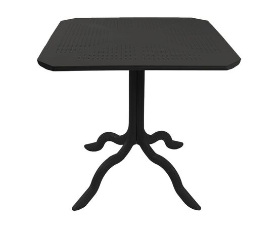 Τραπέζι Icon  pakoworld PP σε ανθρακί απόχρωση 80x80x74.5εκ - ΤΡΑΠΕΖΙΑ ΕΞ. ΧΩΡΟΥ στο Milonadakis.gr