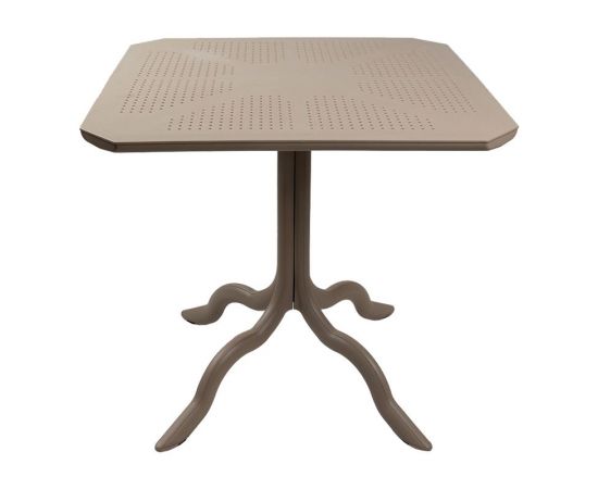 Τραπέζι Icon  pakoworld PP σε απόχρωσςη cappucino 80x80x74.5εκ - ΤΡΑΠΕΖΙΑ ΕΞ. ΧΩΡΟΥ στο Milonadakis.gr