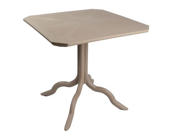 Τραπέζι Icon  pakoworld PP σε απόχρωσςη cappucino 80x80x74.5εκ - ΤΡΑΠΕΖΙΑ ΕΞ. ΧΩΡΟΥ στο Milonadakis.gr