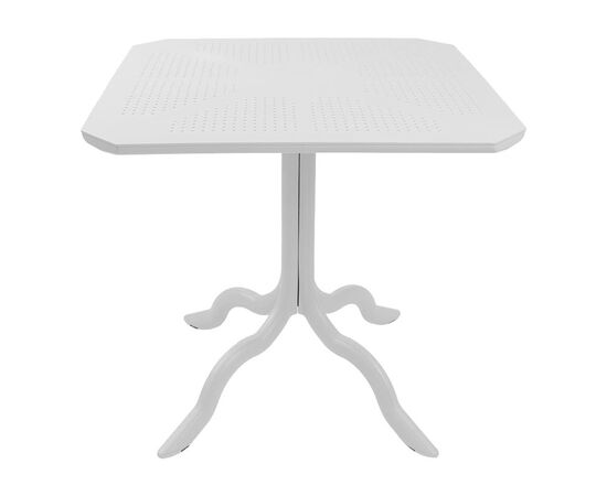 Τραπέζι Icon  pakoworld PP σε λευκή απόχρωση 80x80x74.5εκ - ΤΡΑΠΕΖΙΑ ΕΞ. ΧΩΡΟΥ στο Milonadakis.gr