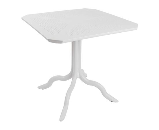 Τραπέζι Icon  pakoworld PP σε λευκή απόχρωση 80x80x74.5εκ - ΤΡΑΠΕΖΙΑ ΕΞ. ΧΩΡΟΥ στο Milonadakis.gr