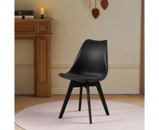 Καρέκλα Gaston I pakoworld PP-PU σε μαύρη απόχρωση 53.5x48.5x81,5εκ - ΚΑΡΕΚΛΕΣ - ΠΟΛΥΘΡΟΝΕΣ ΕΣ. στο Milonadakis.gr