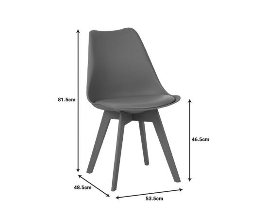 Καρέκλα Gaston I pakoworld PP-PU σε μαύρη απόχρωση 53.5x48.5x81,5εκ - ΚΑΡΕΚΛΕΣ - ΠΟΛΥΘΡΟΝΕΣ ΕΣ. στο Milonadakis.gr